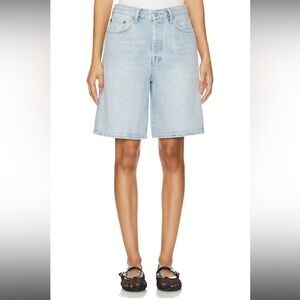 Agolde Risha Shorts light blue wash